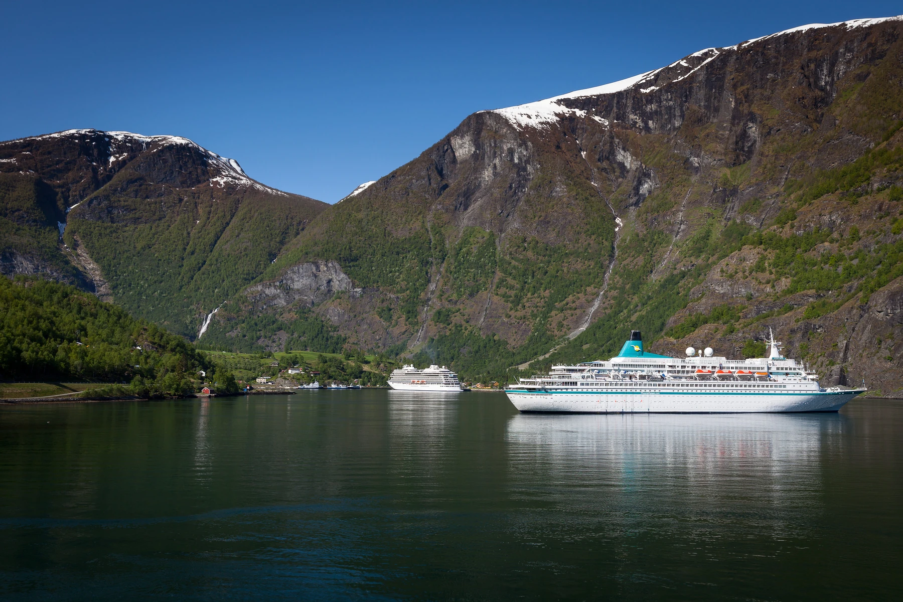 Flåm ved Aurlandsfjorden