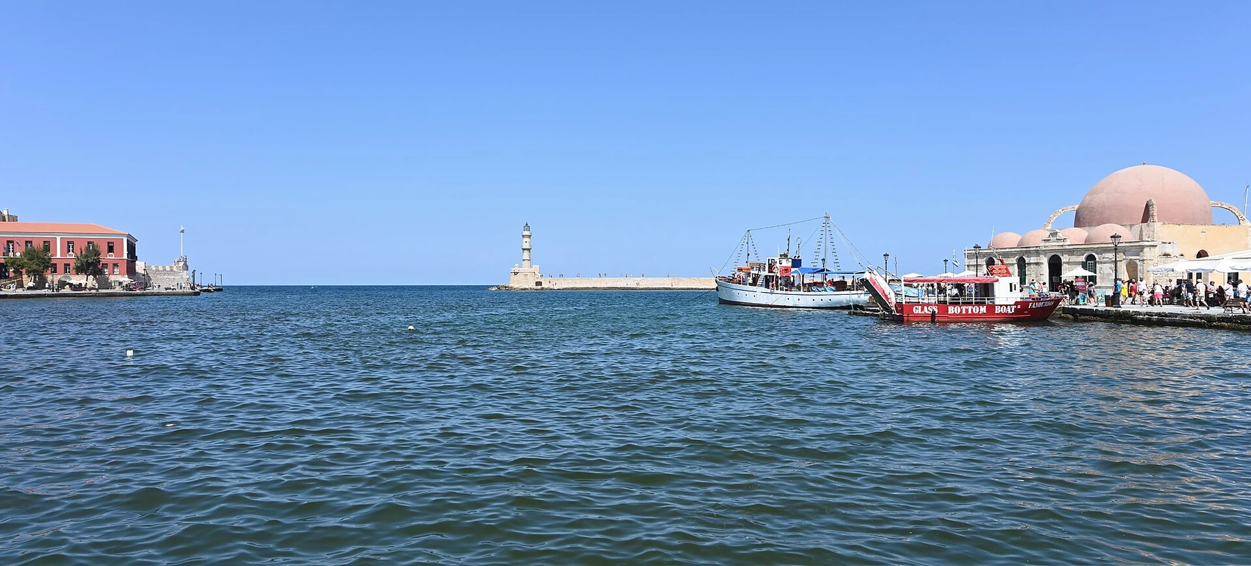 Den venetianske havn i Chania på Kreta