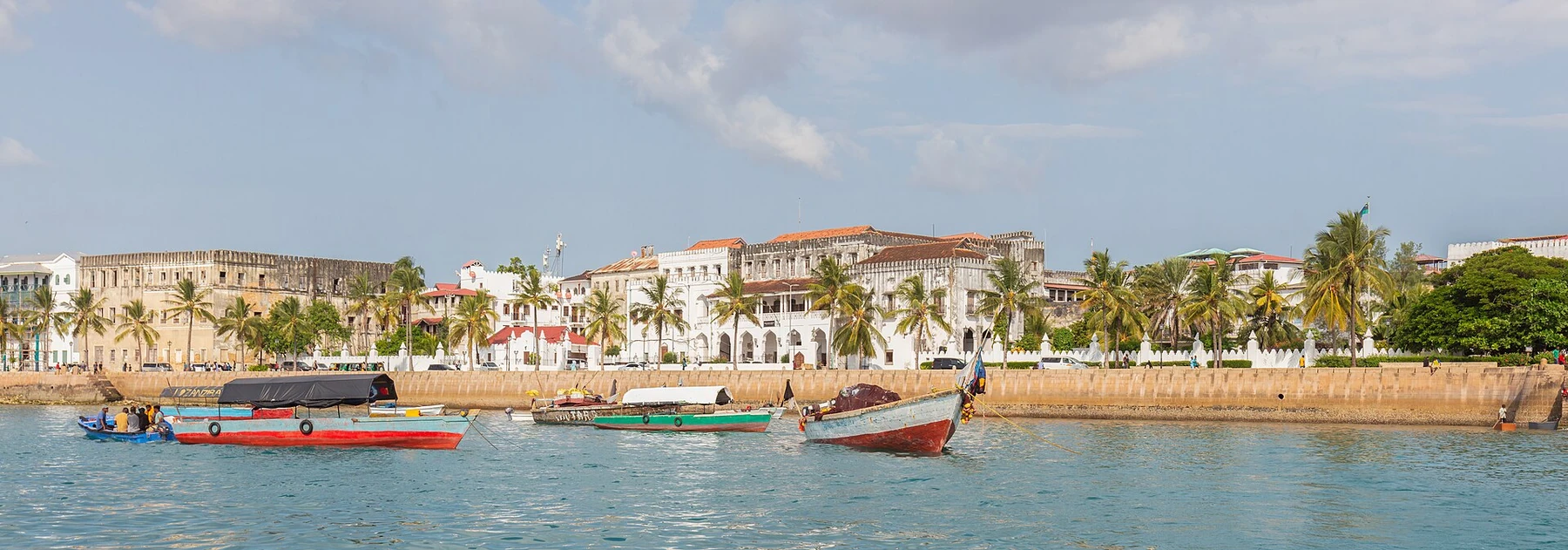Stone Towns havnefront på Zanzibar